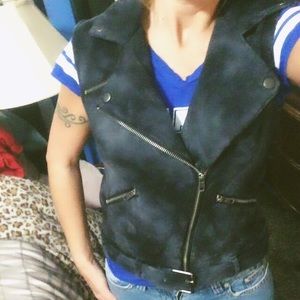 Fleece motorcycle vest